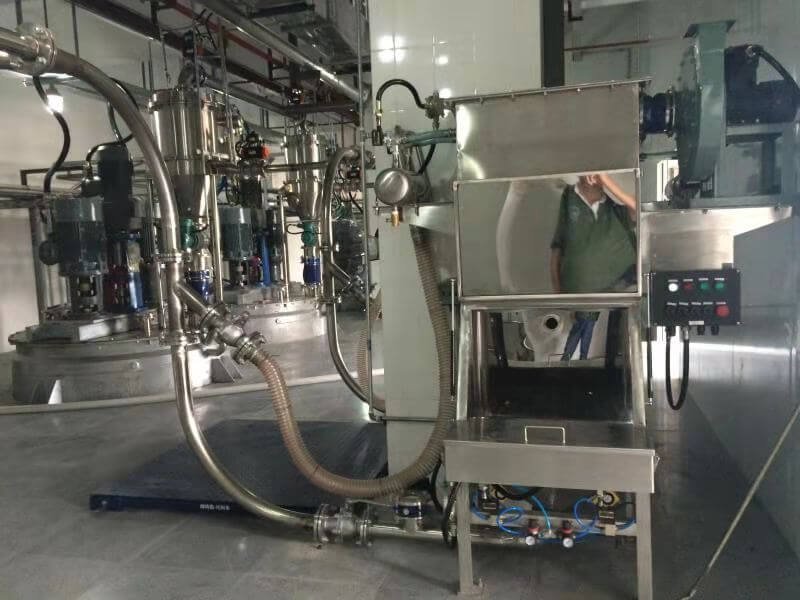 Negative Pressure Conveying Small Bag Dust-Free Feeding Station